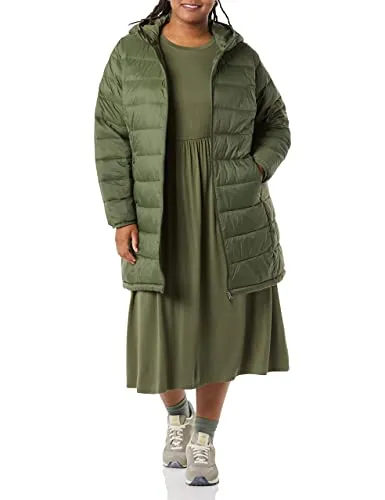 AMAZON ESSENTIALS - Lightweight Water-Resistant Hooded Puffer Coat