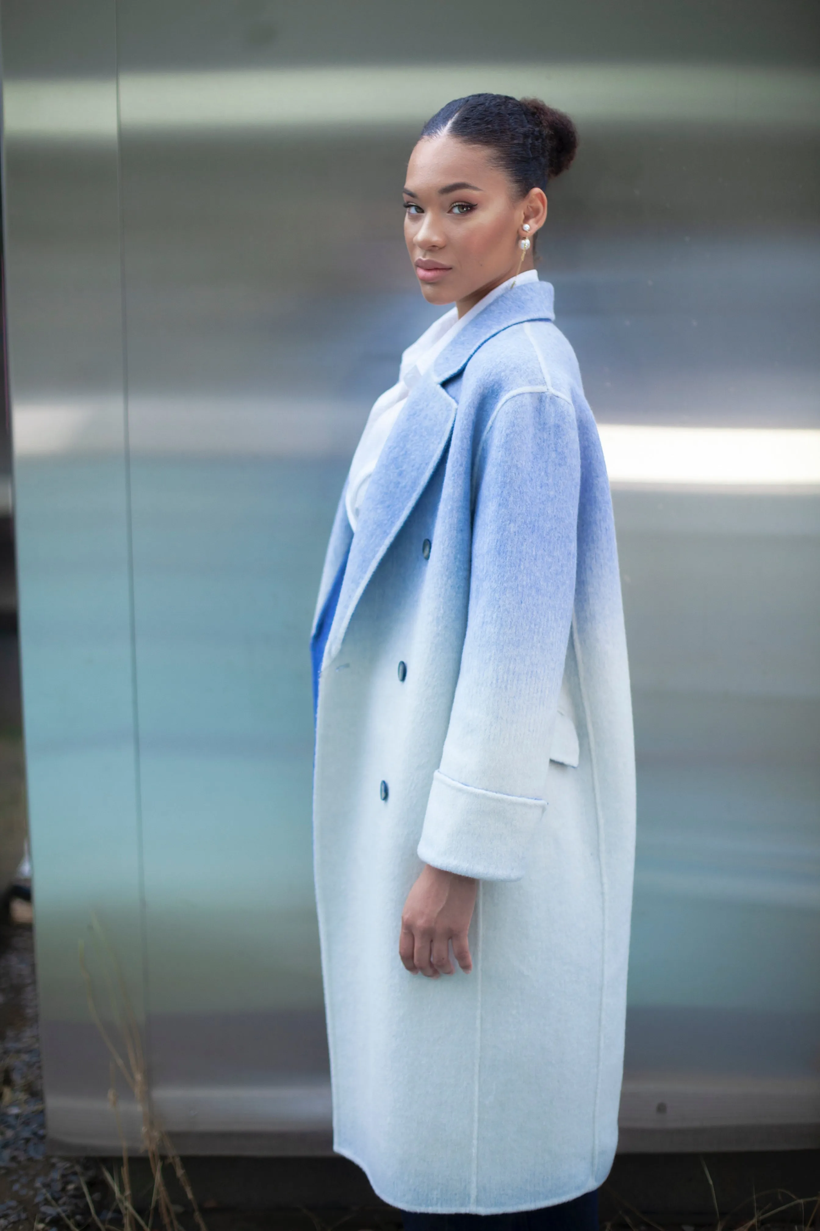 BABY BLUE CHROMATIC COAT