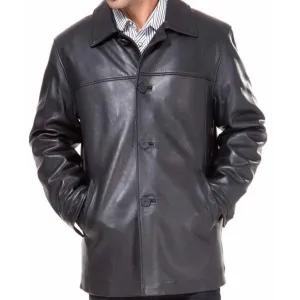 Black Car Coat for Mens