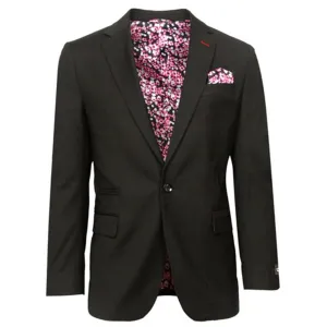 Black Slim Fit Sport Coat for Men