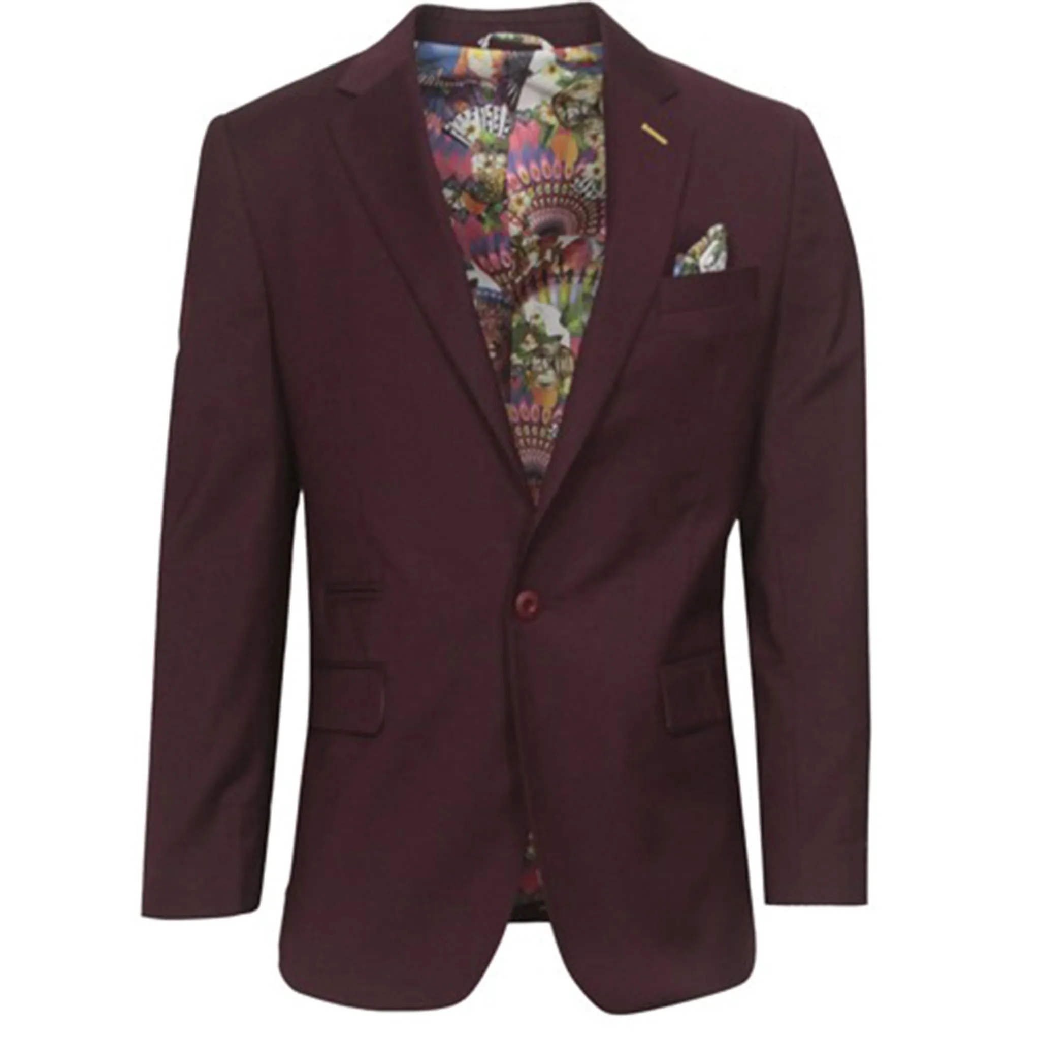 Burgundy Slim Fit Sport Coat