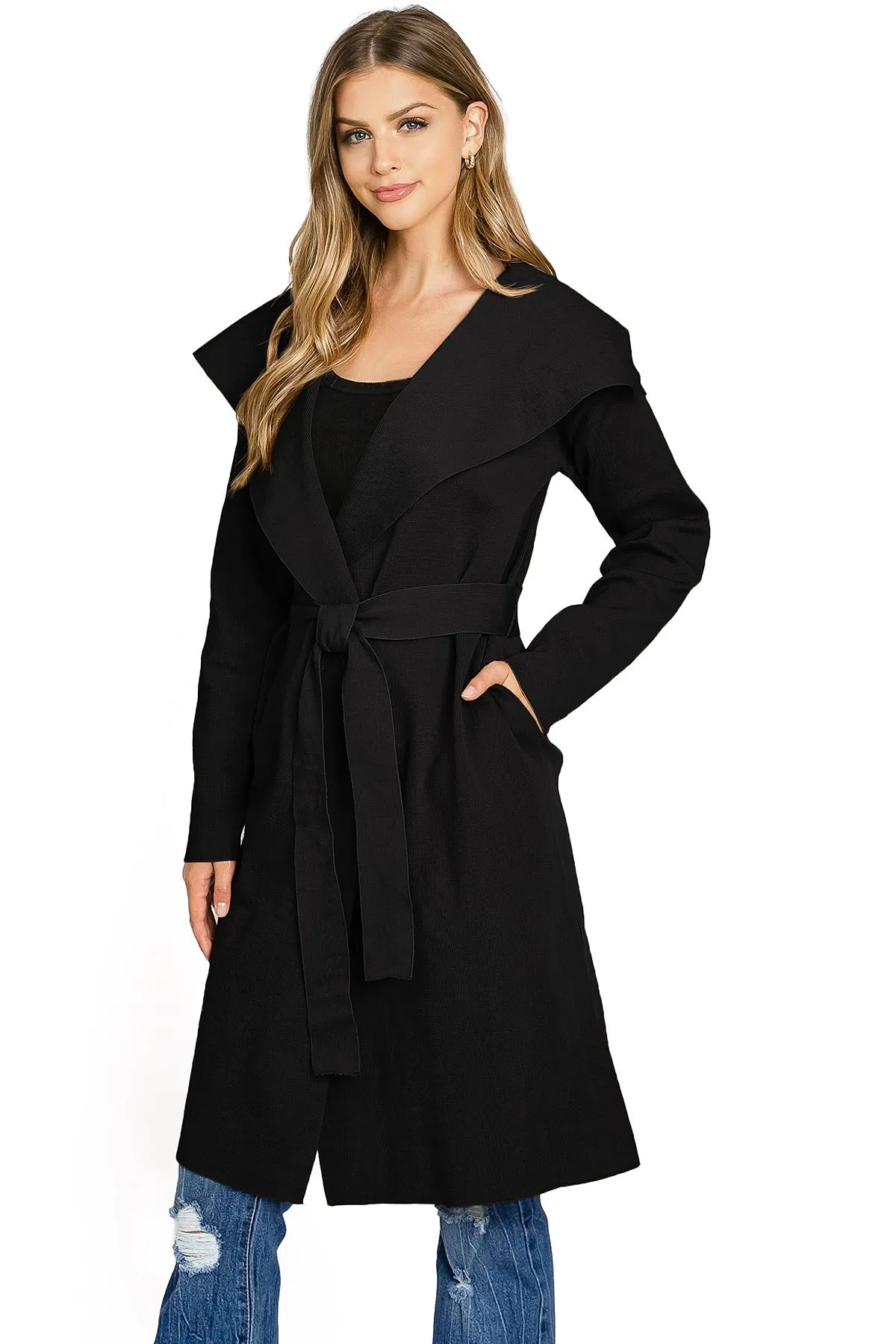 Chelsea Knit Trench Coat