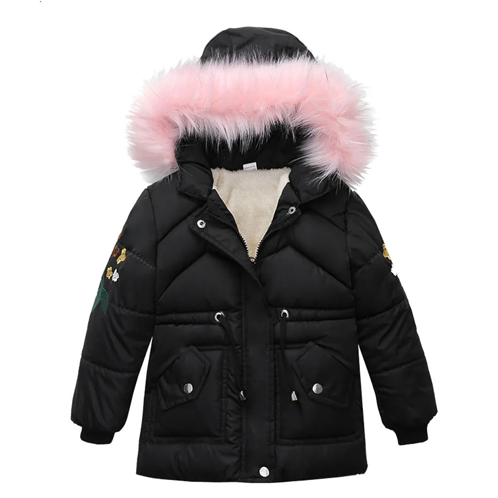 Children Winter Warm Coat Parkas Boys Girl Winter Coat w hoodie