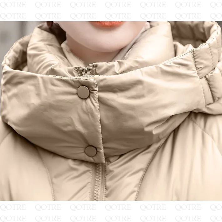 Cropped Windproof Thickened Puffer Jacket