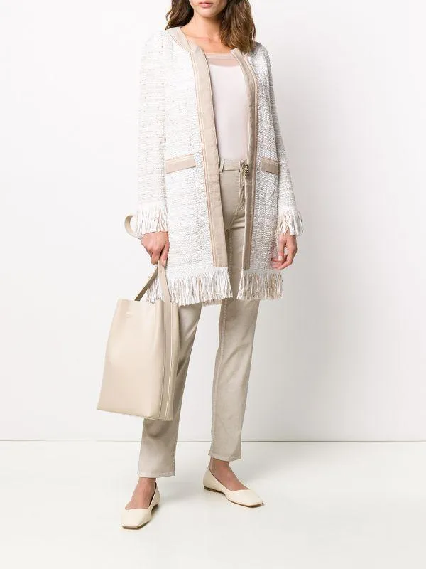 D.Exterior S Cream and Oatmeal Knitted Jacket 50543 6PHAR