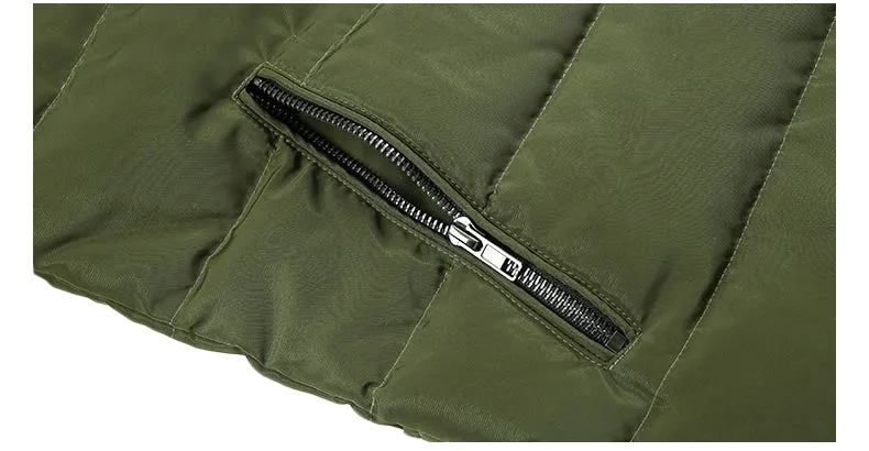 Double Pocket Men Army Green Fashion Jacket For Autumn and Winter