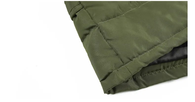 Double Pocket Men Army Green Fashion Jacket For Autumn and Winter