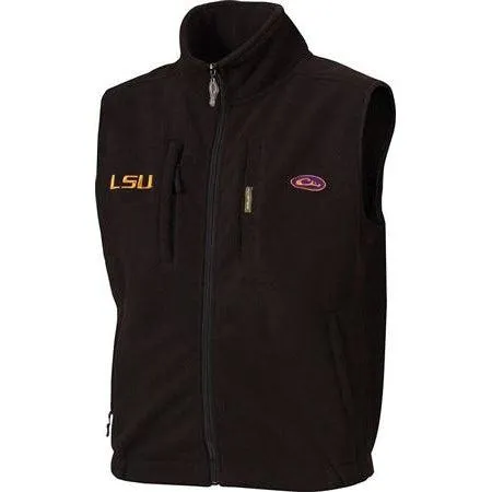 Drake Windproof Fleece Vest LSU