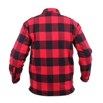 Extra Heavyweight Buffalo Plaid Sherpa Lined Flannel Shirts