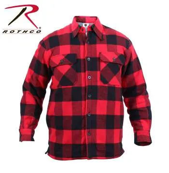 Extra Heavyweight Buffalo Plaid Sherpa Lined Flannel Shirts