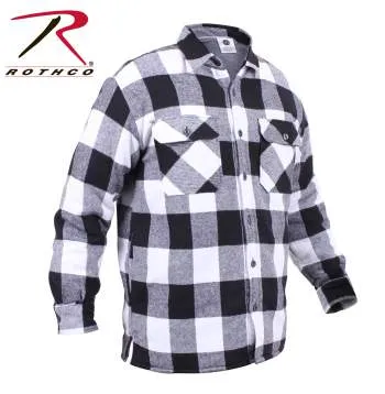 Extra Heavyweight Buffalo Plaid Sherpa Lined Flannel Shirts