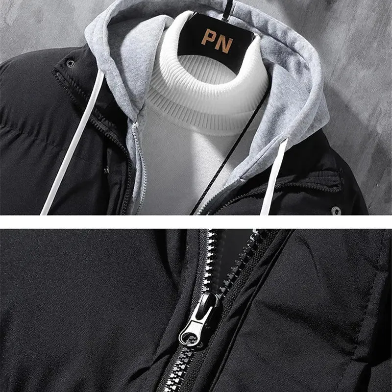 Fashion Hooded Jacket Men Winter Windproof jacket