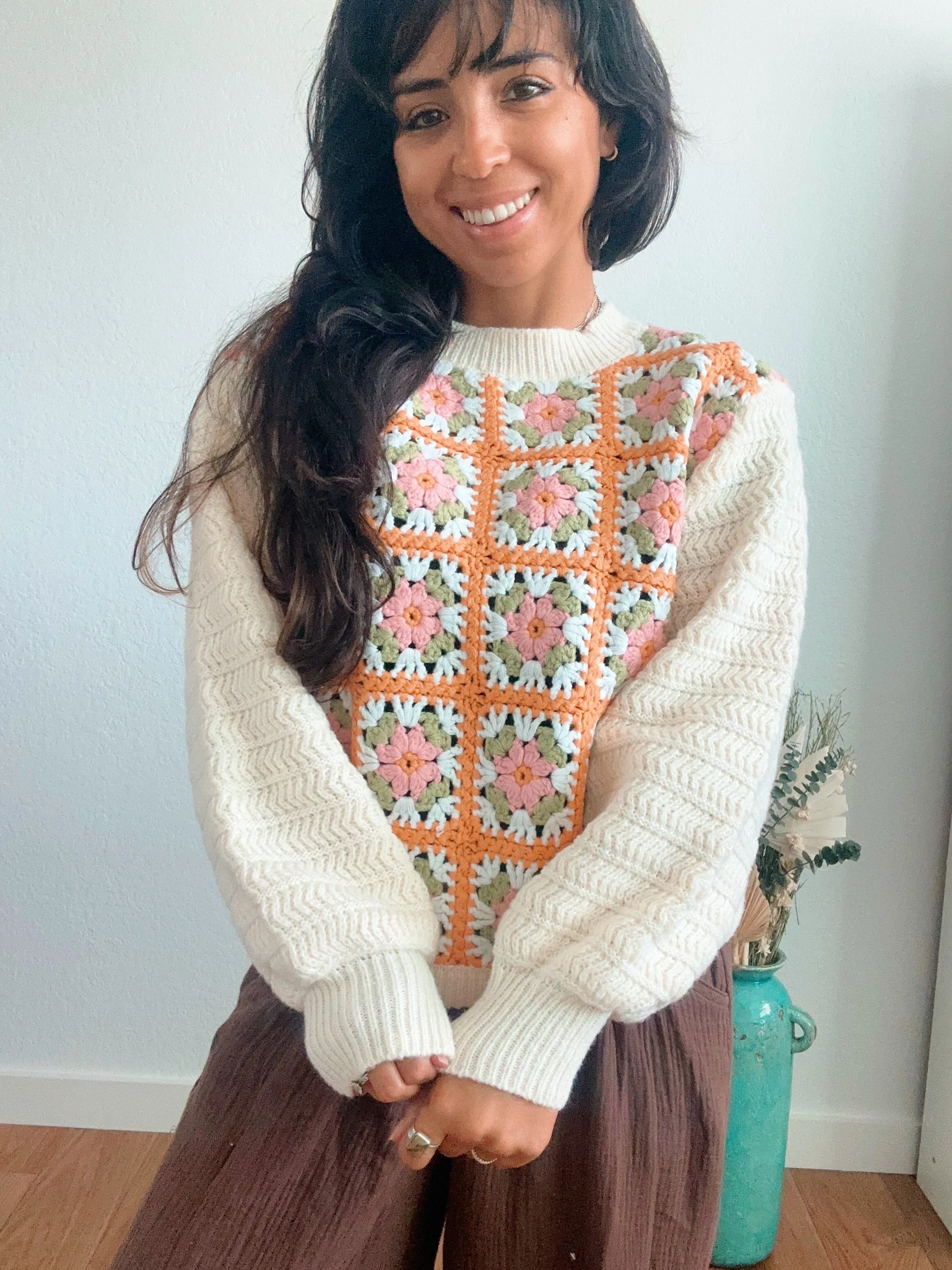 Flores Crochet Sweater