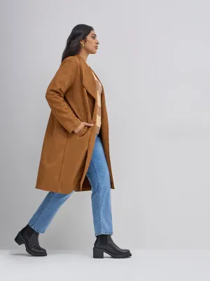 Gia Tan Faux-Suede Coat