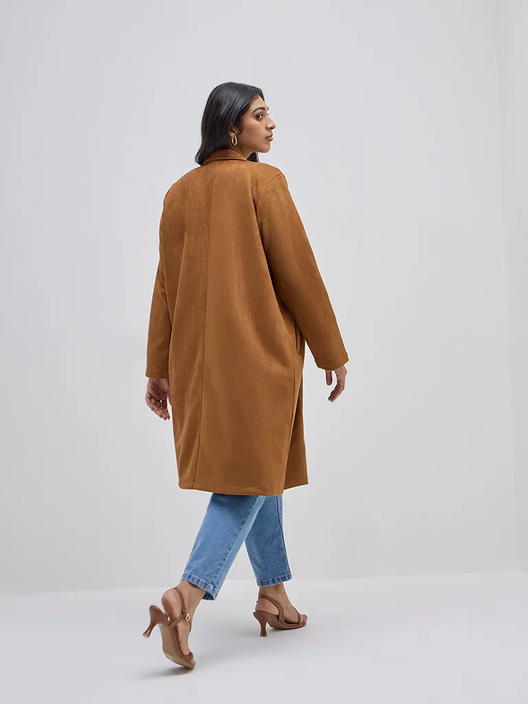 Gia Tan Faux-Suede Coat