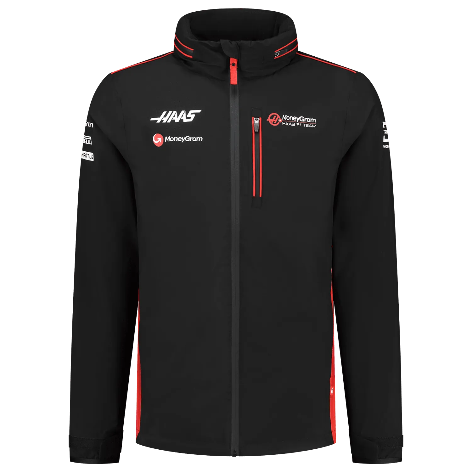 Haas Racing F1 2023 Men's Team Lightweight Rain Jacket - Black