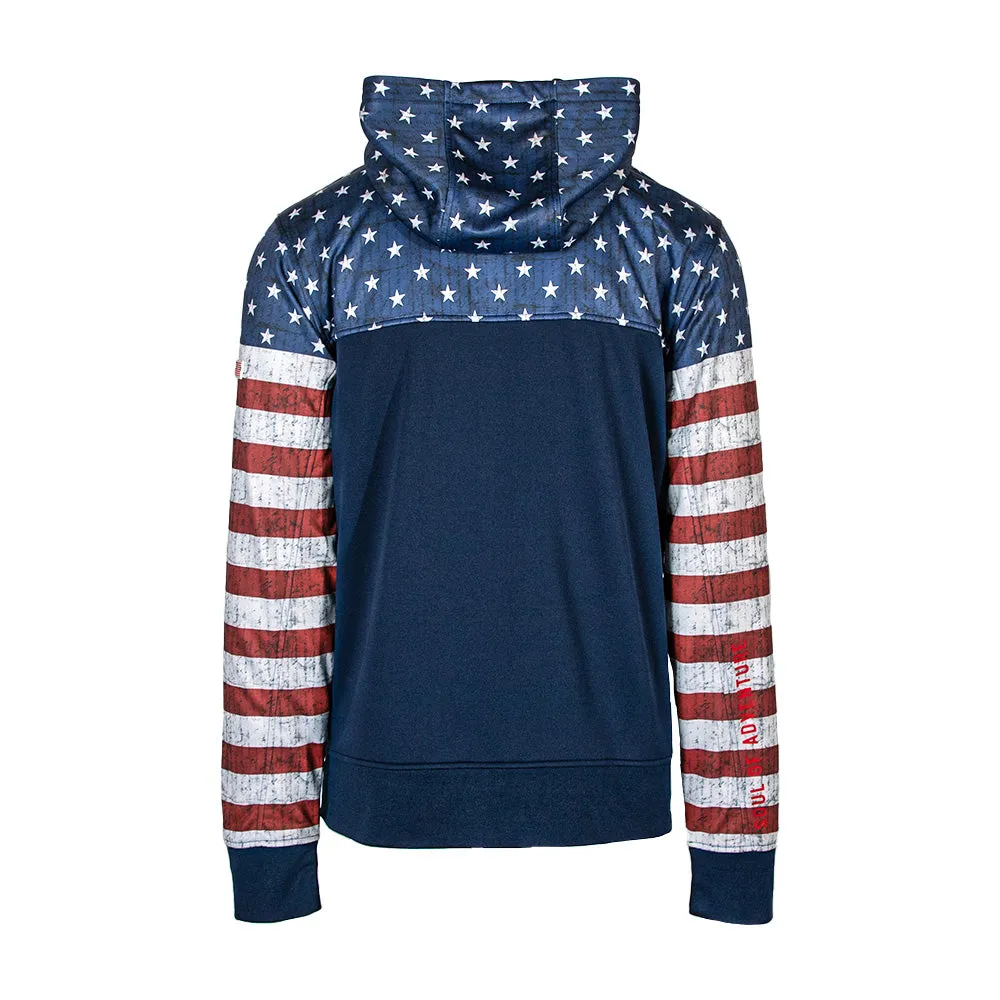 Half Zip Performance Hoodie | American Flag