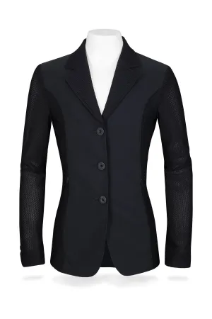 Harmony Jr Girls Mesh Show Coat from R.J. Classics - Black