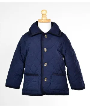 Hooded Barn Jacket - Navy