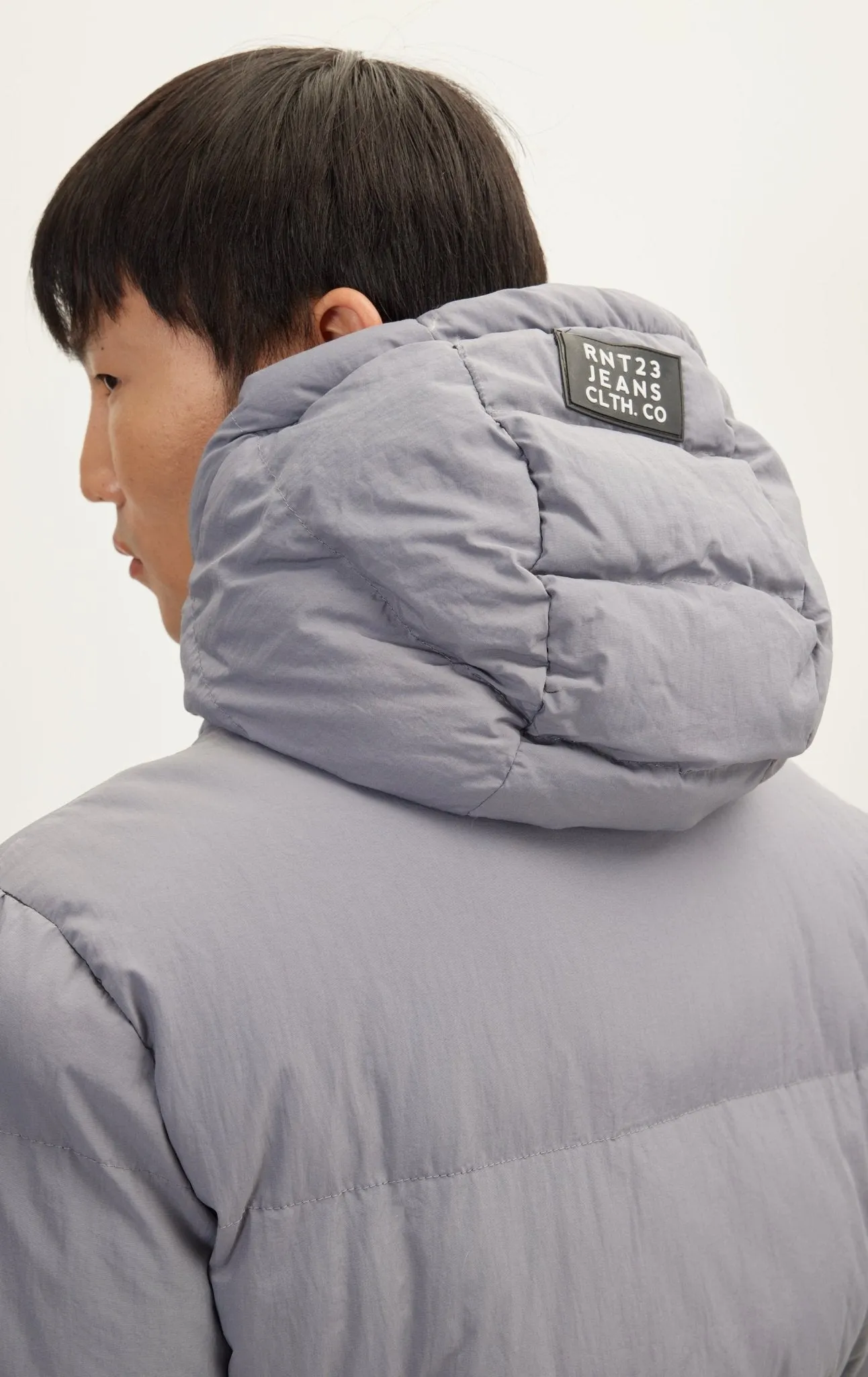 Hooded Padded Coat - Grey