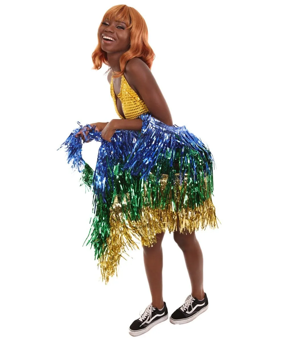 HPO Pryzm Cap'n Shine Military Themed Tinsel Costume Bundle - Includes Cape and Hat