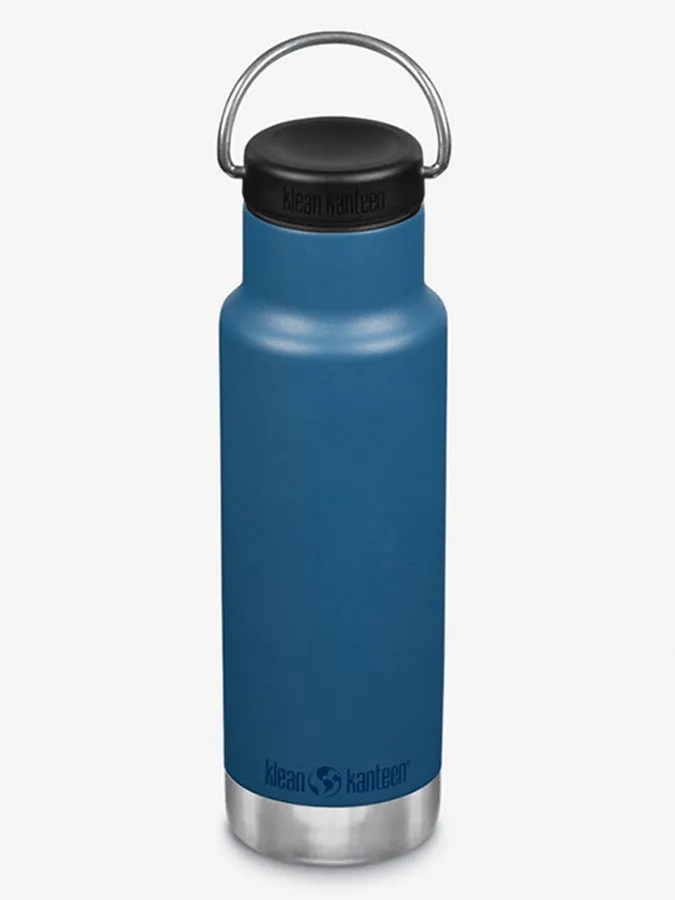 Klean Kanteen Vacuum Insulated 12oz (355ml) Classic Bottle With Loop Cap