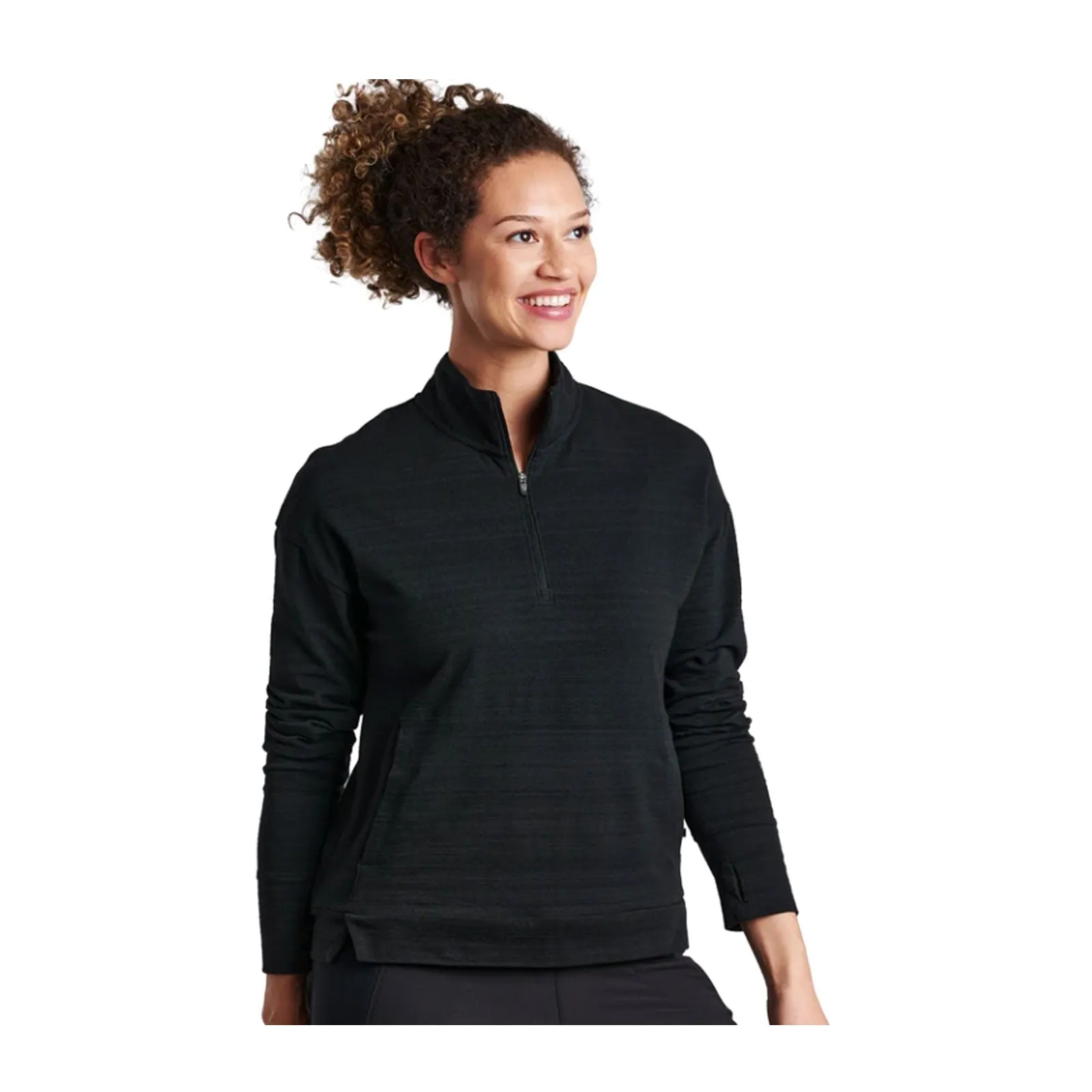 Kuhl Accel 1/2 Zip Long Sleeve Top (Women) - Black