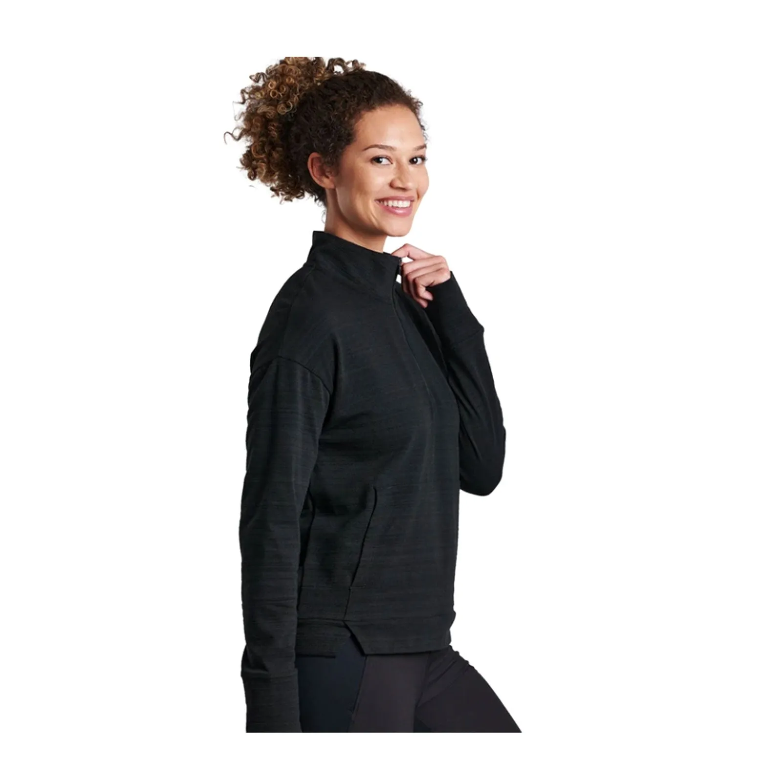 Kuhl Accel 1/2 Zip Long Sleeve Top (Women) - Black