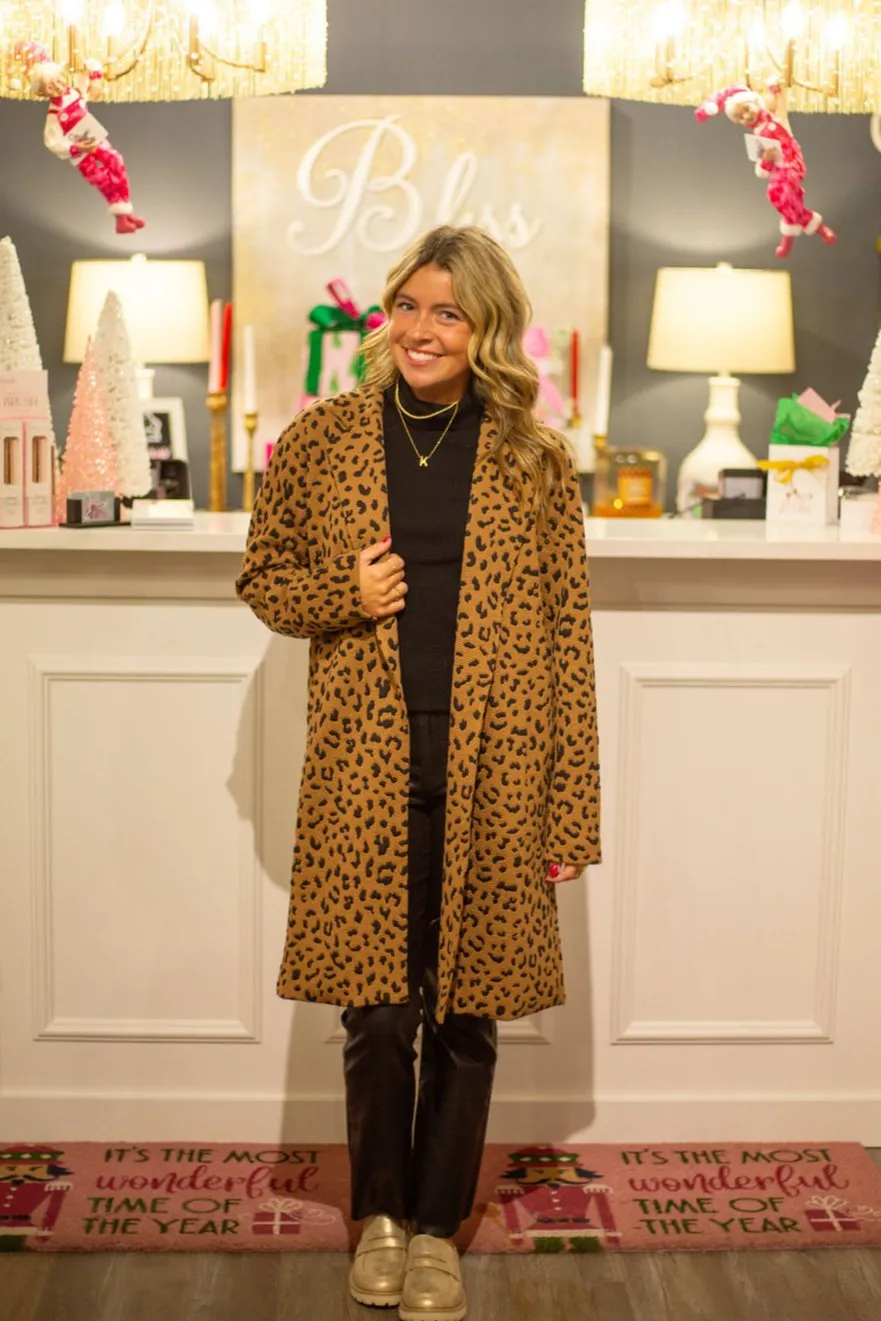 Leopard Print Coat