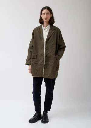 Lightweight Single-Breasted Wasabi Coat