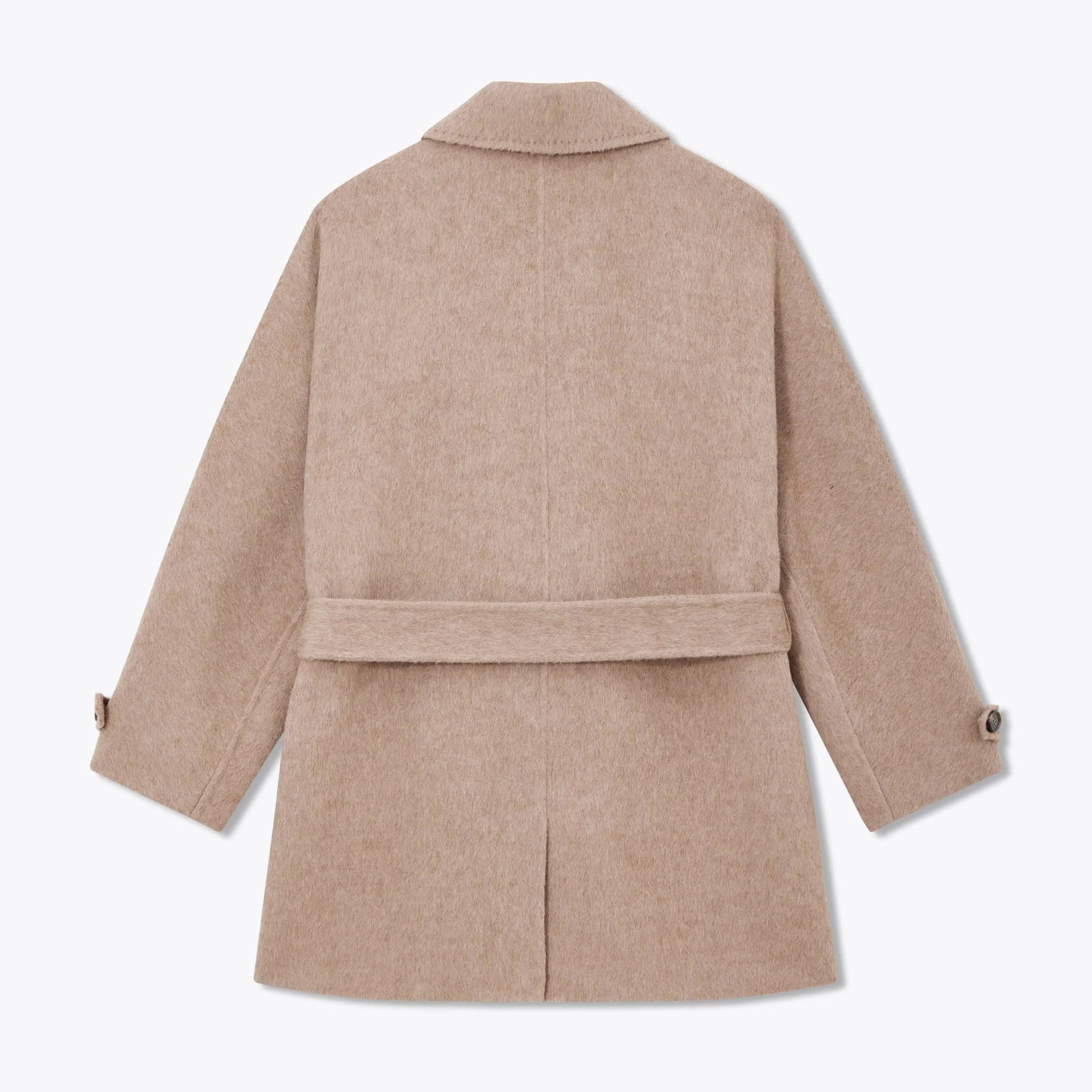 LILY Camel Wool-Blend Coat