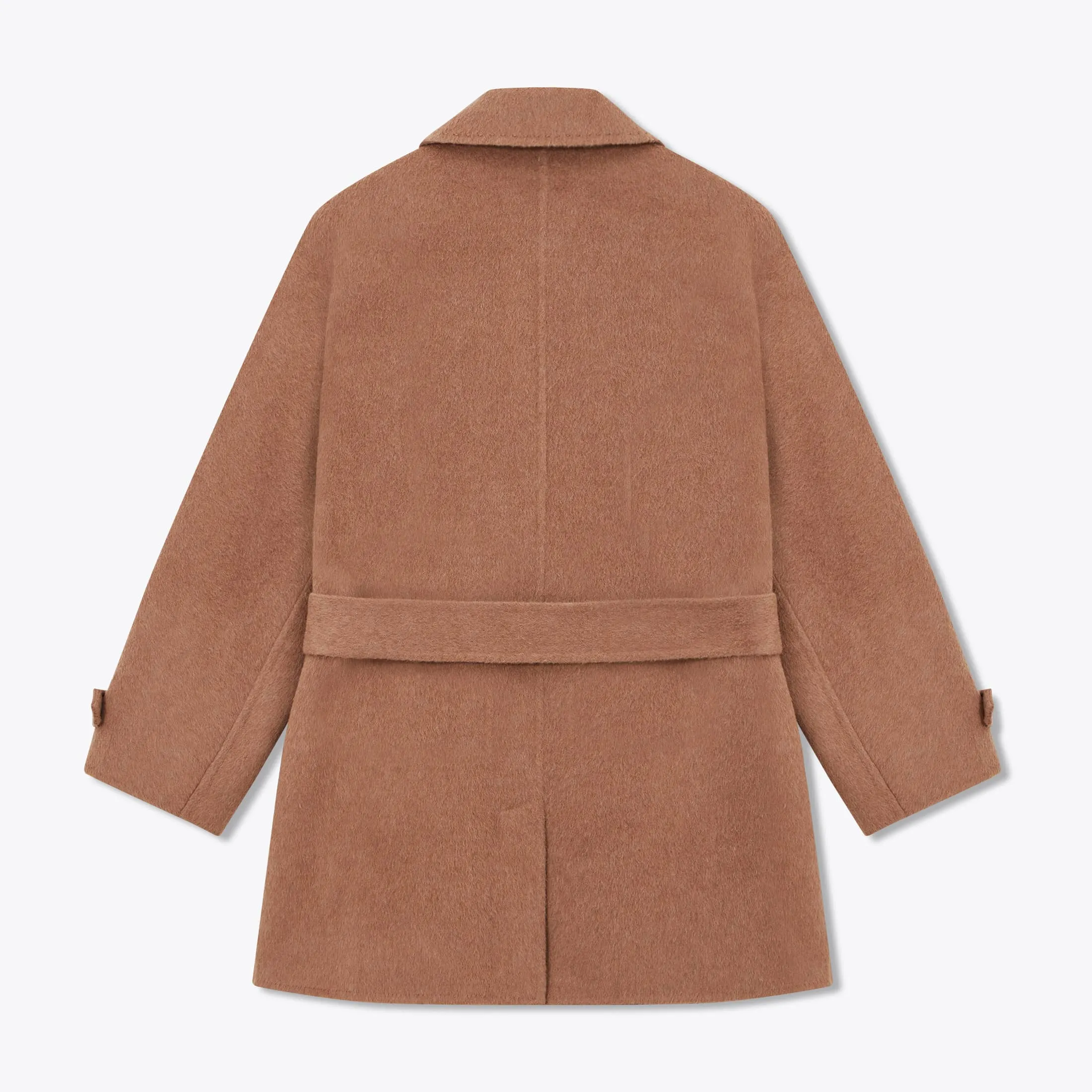 LILY Camel Wool-Blend Coat