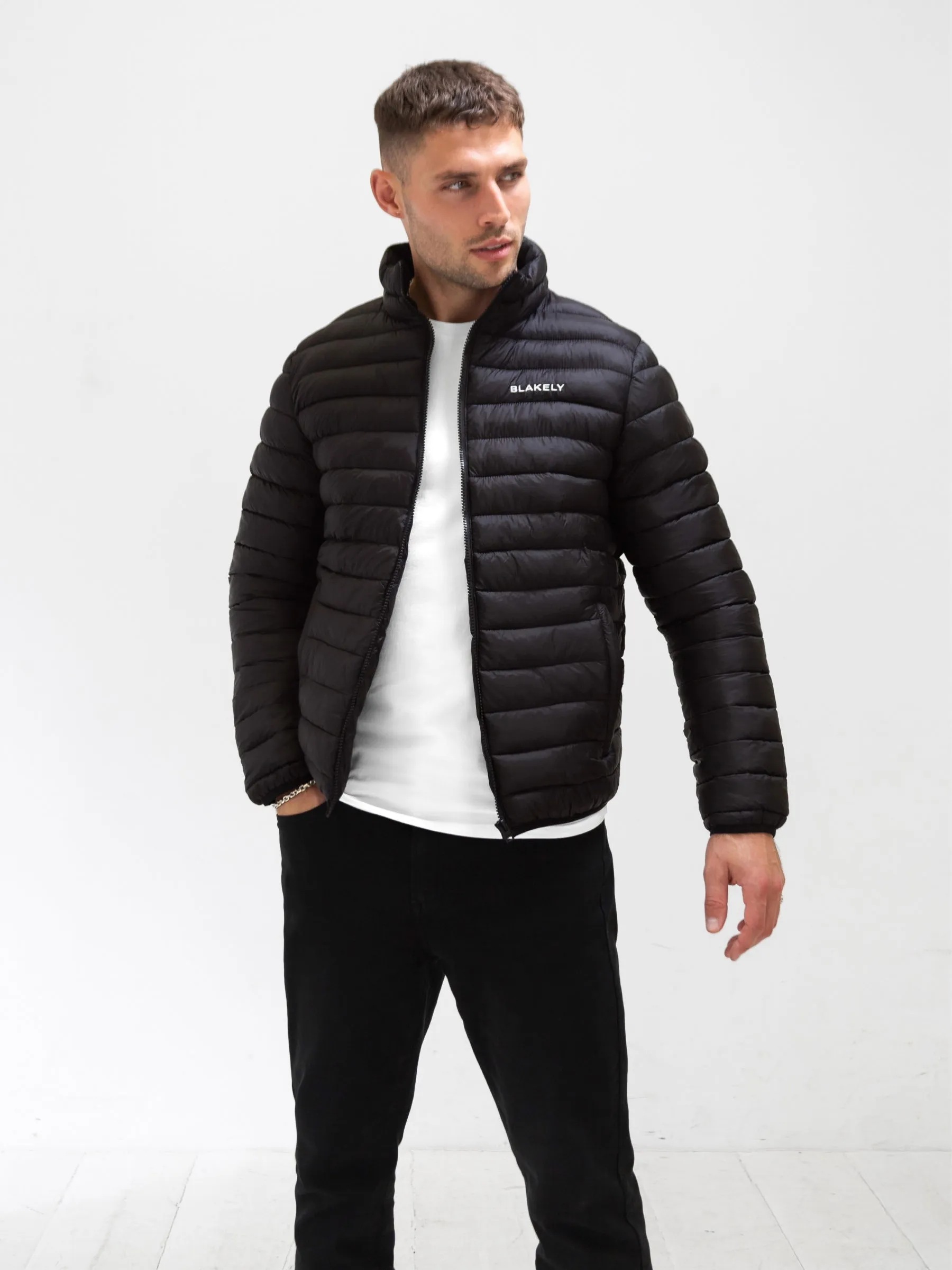 Lucas Lightweight Puffer Jacket - Black