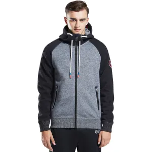 Men's Bonded Full-Zip Hoodie - Fleece Jacket black grey size S M L XL