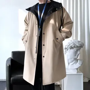 Men's British Style Coat Cloak Mid-length jacket