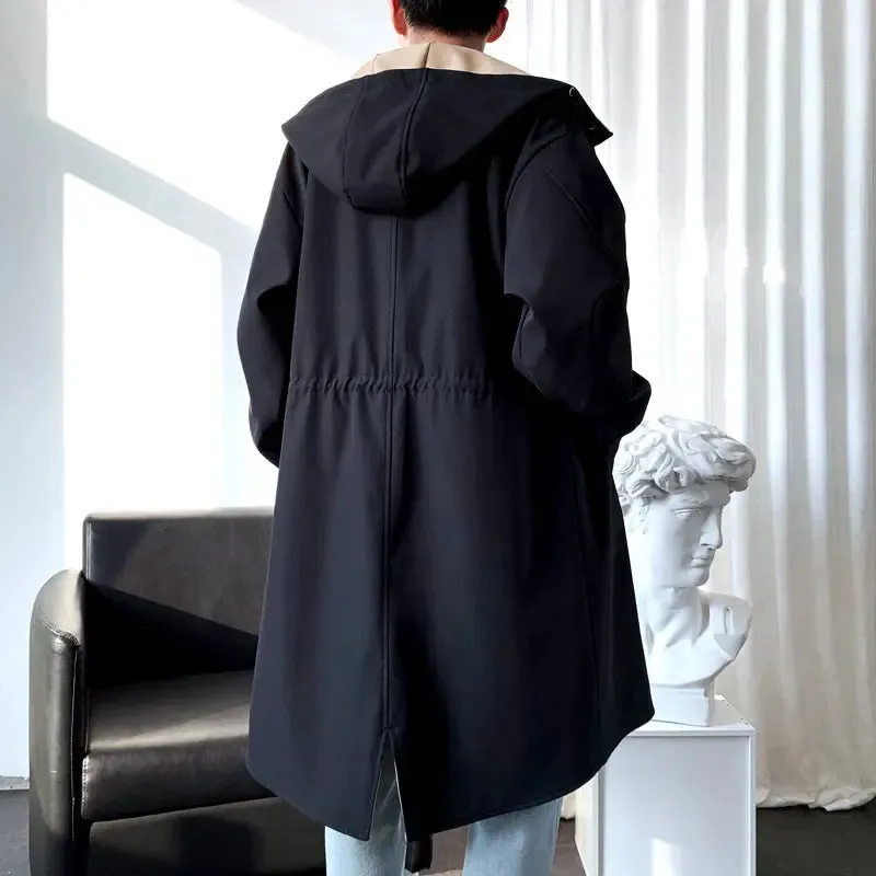 Men's British Style Coat Cloak Mid-length jacket