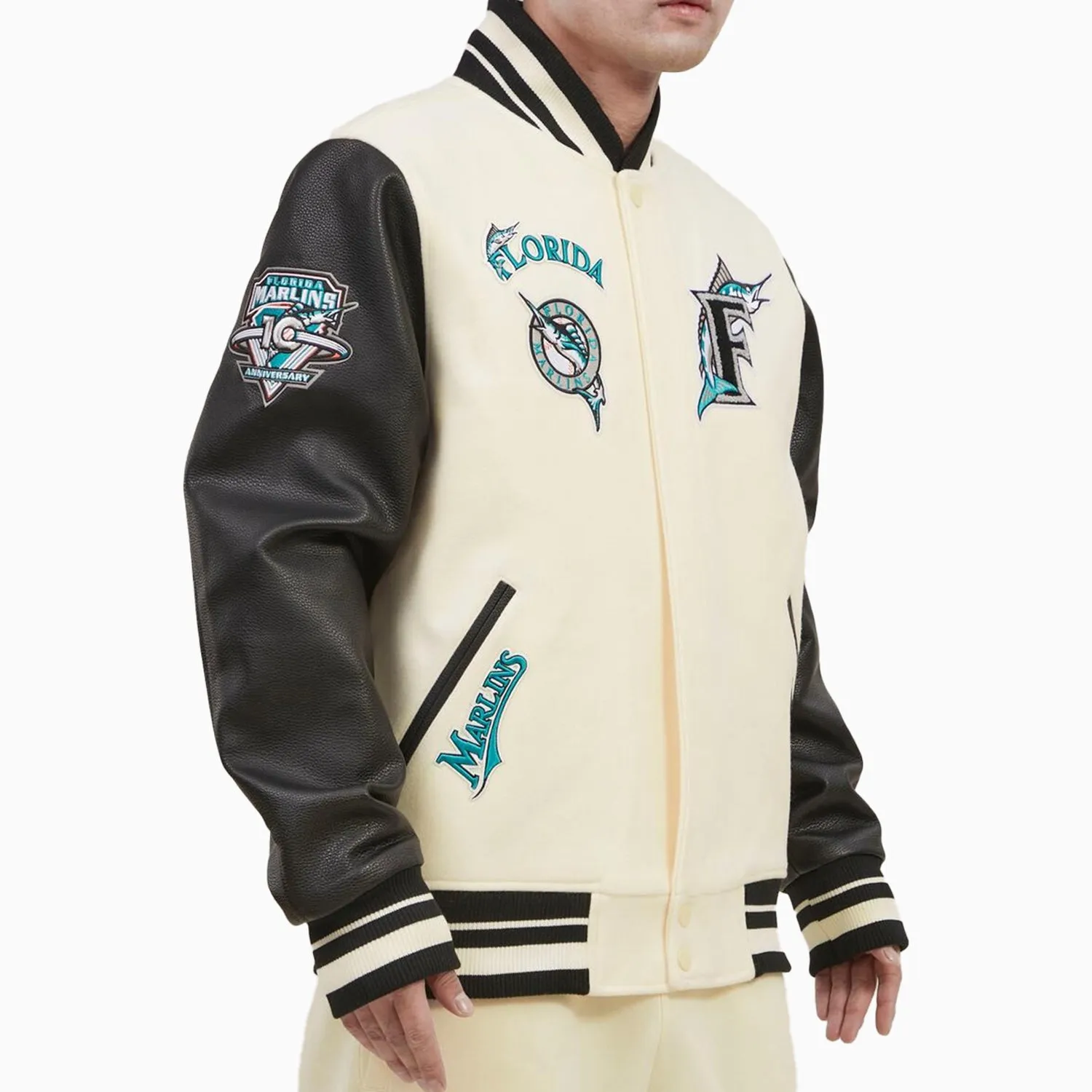 Men's Florida Marlins MLB Wool Varsity Jacket