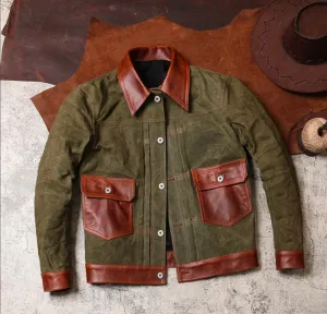 Men's Genuine Leather Jacket: Premium Quality