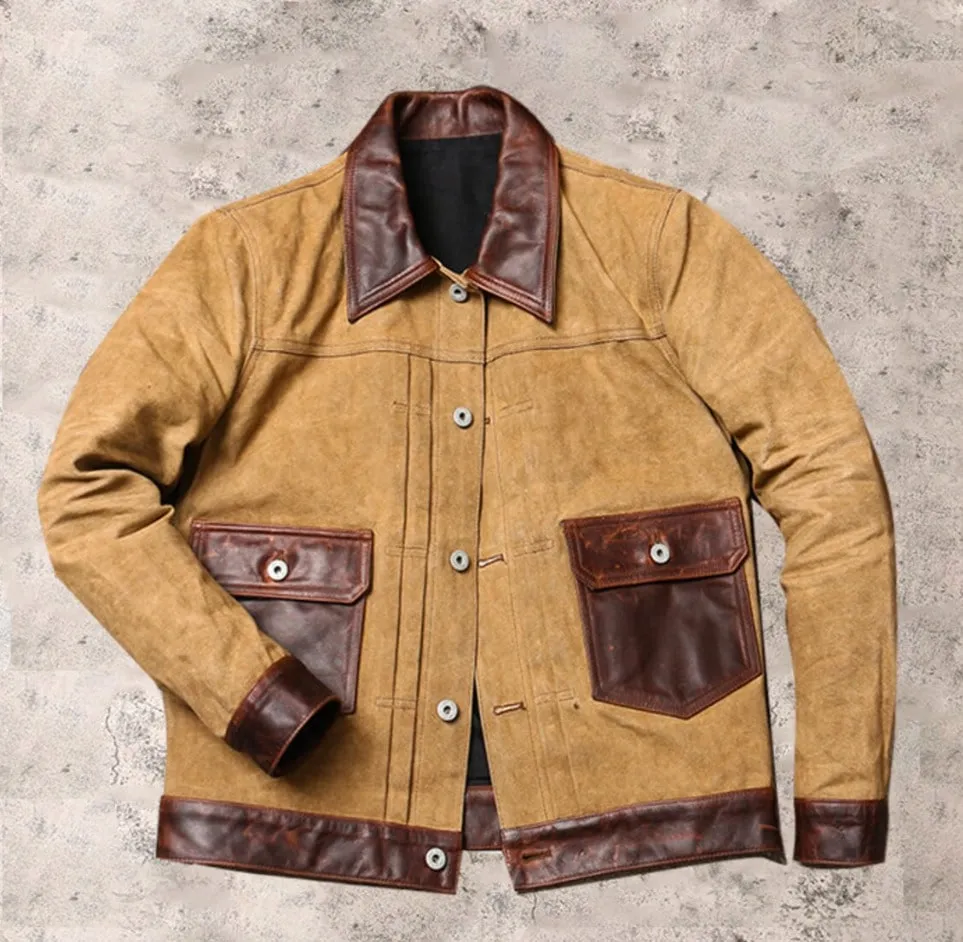 Men's Genuine Leather Jacket: Premium Quality