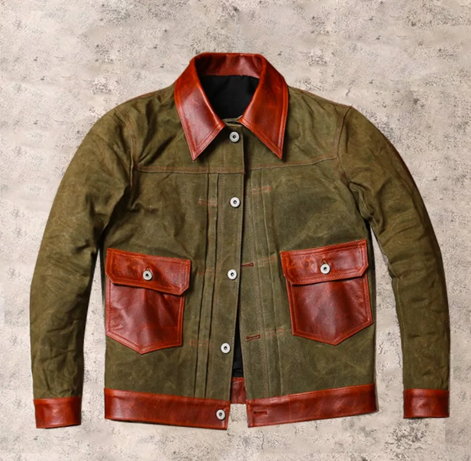 Men's Genuine Leather Jacket: Premium Quality