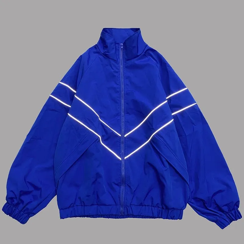 Men's Reflective Striped Jacket