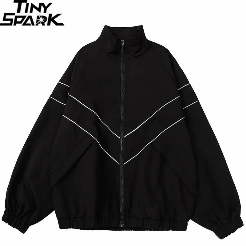 Men's Reflective Striped Jacket