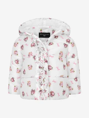 Monnalisa Baby Girls Floral Down Padded Coat