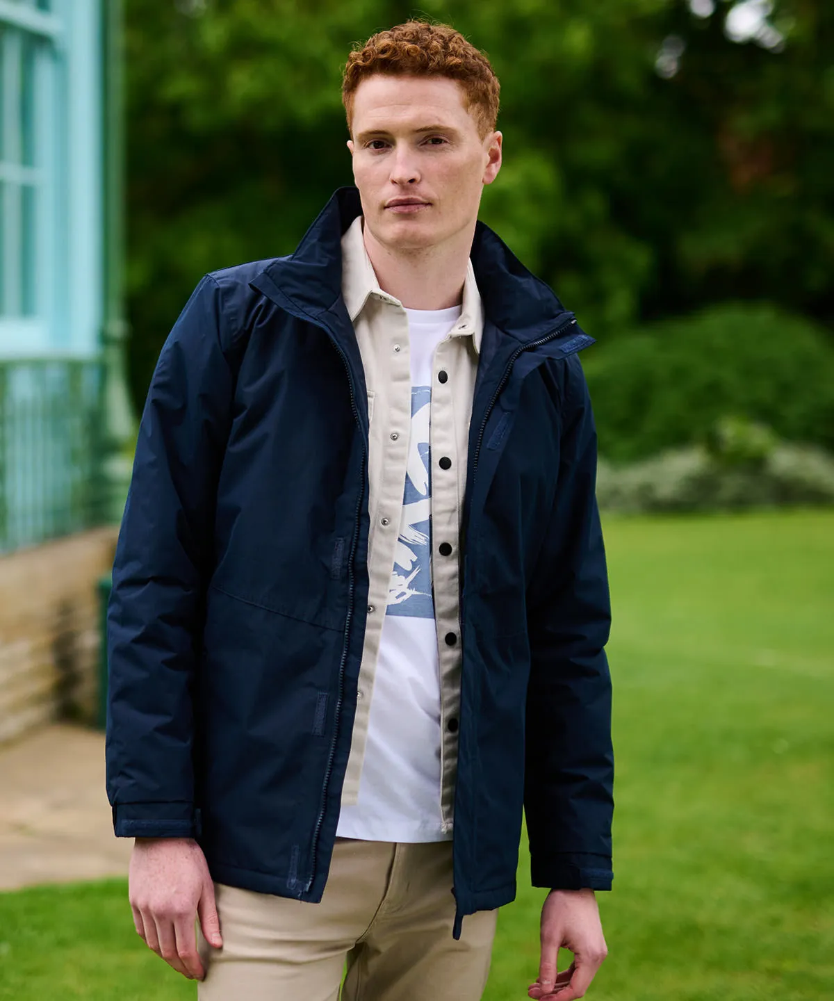 Navy - Beauford insulated jacket