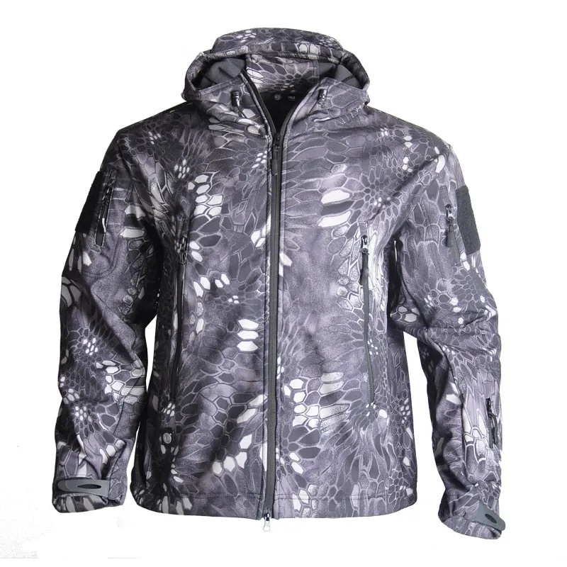 Nsqured "Tactical Camo Shield" Men's Military Fleece Jacket