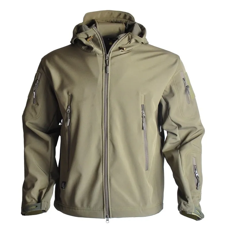 Nsqured "Tactical Camo Shield" Men's Military Fleece Jacket