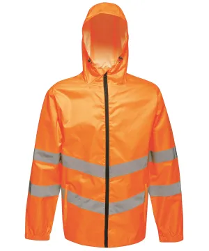 Orange - High-vis pro pack-away jacket