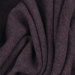 Plum Herringbone Flannel 96501