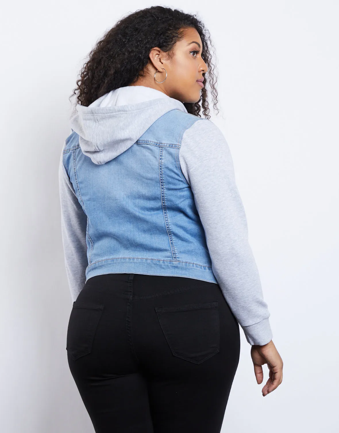 Plus Size City Girl Denim Jacket