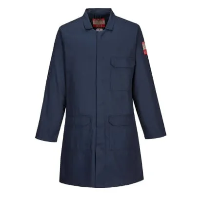 Portwest Flame Resistant Standard Coat Warehouse Coat FR Cotton -FR34